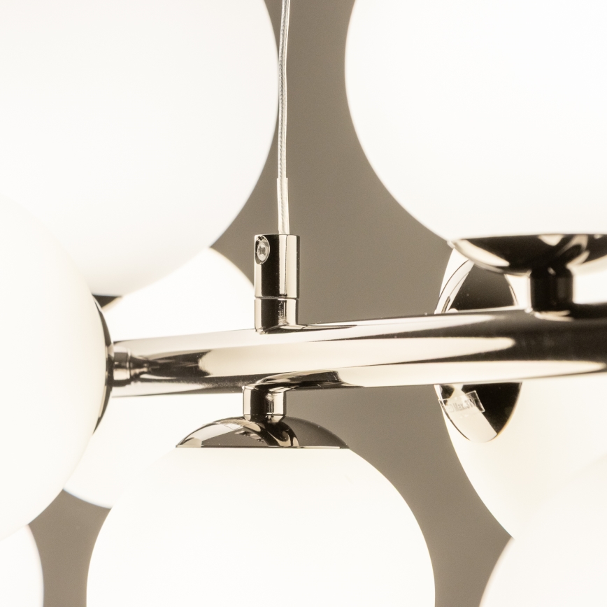 Brilagi - LED Lustr na lanku MILLA 10xG9/3W/230V lesklý chrom/bílá