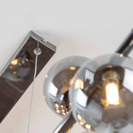 Brilagi - LED Lustr na lanku MILLA 10xG9/3W/230V lesklý chrom/kouřová