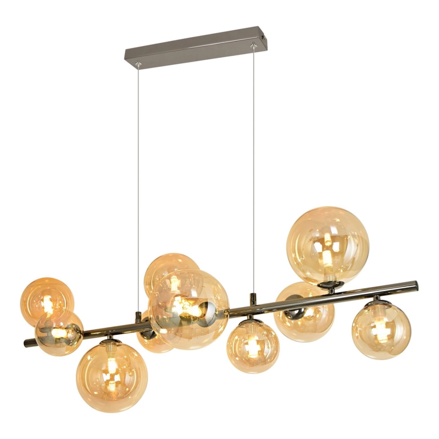 Brilagi - LED Lustr na lanku MILLA 10xG9/3W/230V lesklý chrom/zlatá