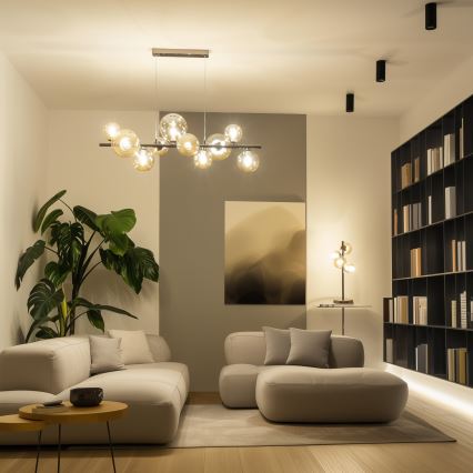 Brilagi - LED Lustr na lanku MILLA 10xG9/3W/230V lesklý chrom/zlatá