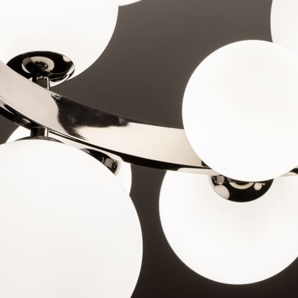 Brilagi - LED Lustr na lanku MILLA 15xG9/3W/230V černý chrom/bílá