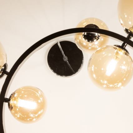 Brilagi - LED Lustr na lanku MILLA 15xG9/3W/230V černý chrom/zlatá