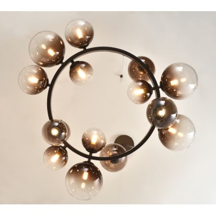 Brilagi - LED Lustr na lanku MILLA 15xG9/3W/230V hnědá/kouřová hnědá