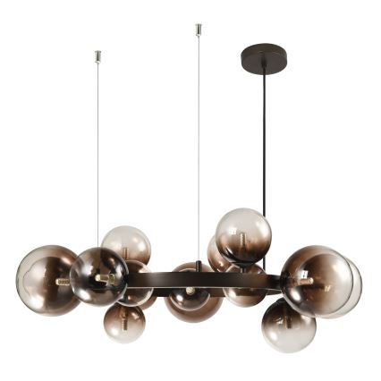Brilagi - LED Lustr na lanku MILLA 15xG9/3W/230V hnědá/kouřová hnědá
