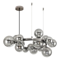 Brilagi - LED Lustr na lanku MILLA 15xG9/3W/230V lesklý chrom/kouřová