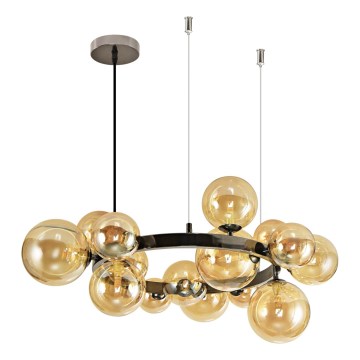 Brilagi - LED Lustr na lanku MILLA 15xG9/3W/230V lesklý chrom/zlatá