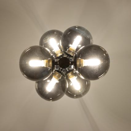 Brilagi - LED Lustr na lanku MILLA 6xG9/3W/230V lesklý chrom/kouřová