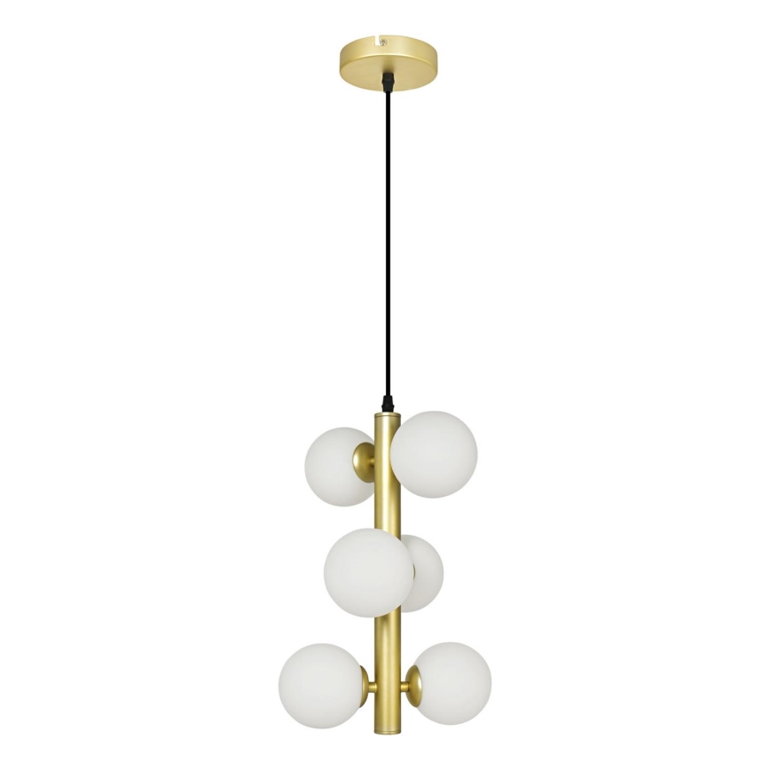 Brilagi - LED Lustr na lanku MILLA 6xG9/3W/230V zlatá/bílá