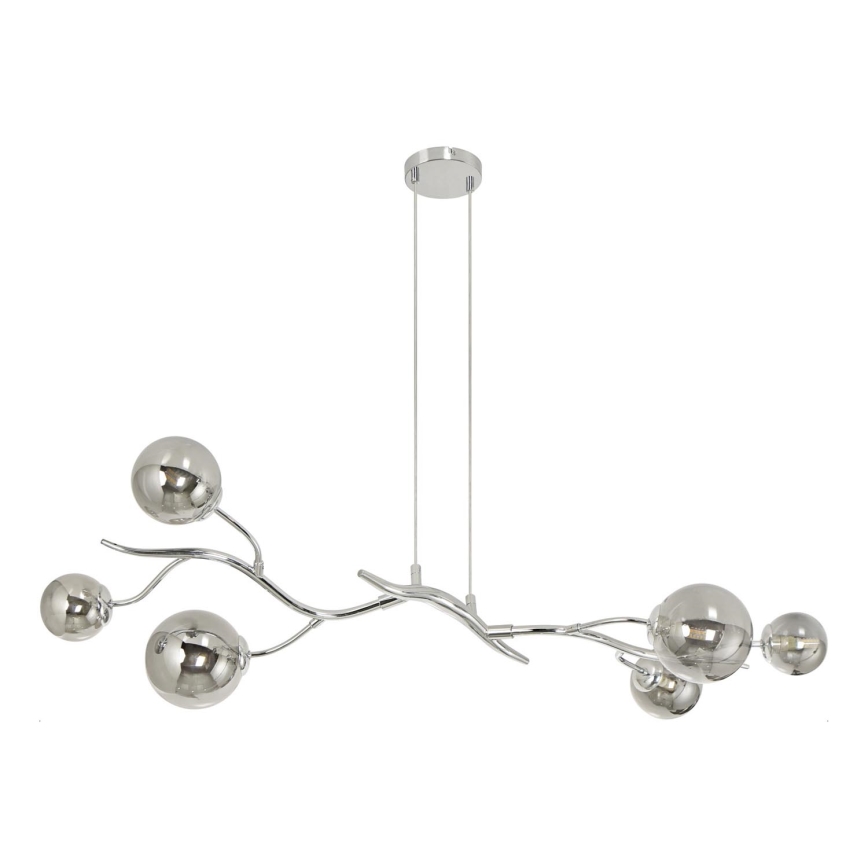 Brilagi - LED Lustr na lanku MISTEL 6xG9/3W/230V lesklý chrom/kouřová