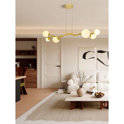 Brilagi - LED Lustr na lanku MISTEL 6xG9/3W/230V zlatá/bílá