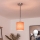 Brilagi - LED Lustr na lanku NUBILA 1xE27/60W/230V pr. 14 cm černá/oranžová