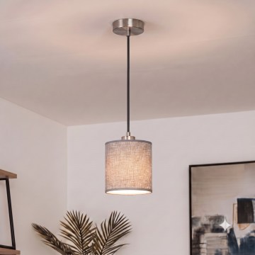 Brilagi - LED Lustr na lanku NUBILA 1xE27/60W/230V pr. 14 cm černá/šedá