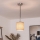 Brilagi - LED Lustr na lanku NUBILA 1xE27/60W/230V pr. 14 cm černá/světle hnědá