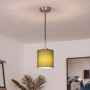 Brilagi - LED Lustr na lanku NUBILA 1xE27/60W/230V pr. 14 cm černá/zelená