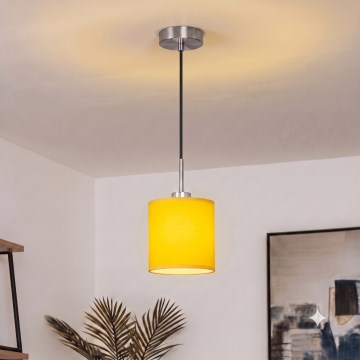 Brilagi - LED Lustr na lanku NUBILA 1xE27/60W/230V pr. 14 cm černá/žlutá