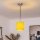 Brilagi - LED Lustr na lanku NUBILA 1xE27/60W/230V pr. 14 cm černá/žlutá