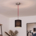 Brilagi - LED Lustr na lanku NUBILA 1xE27/60W/230V pr. 14 cm červená/černá