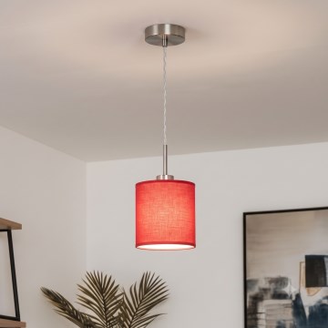 Brilagi - LED Lustr na lanku NUBILA 1xE27/60W/230V pr. 14 cm červená