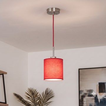 Brilagi - LED Lustr na lanku NUBILA 1xE27/60W/230V pr. 14 cm červená
