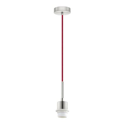 Brilagi - LED Lustr na lanku NUBILA 1xE27/60W/230V pr. 14 cm červená/krémová