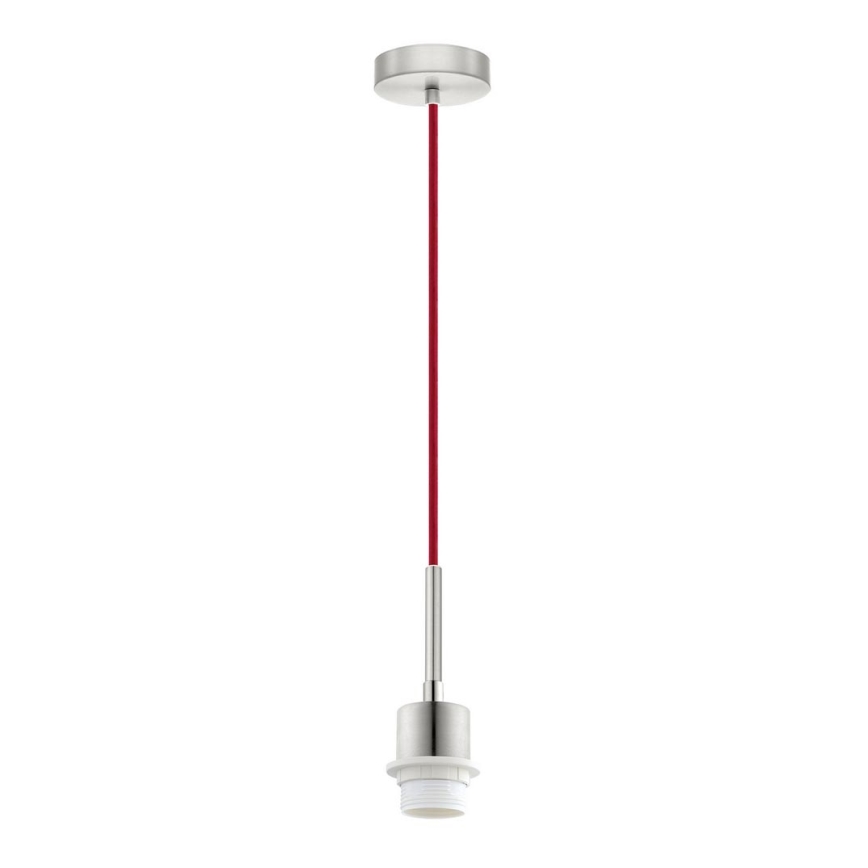 Brilagi - LED Lustr na lanku NUBILA 1xE27/60W/230V pr. 14 cm červená/šedá