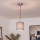 Brilagi - LED Lustr na lanku NUBILA 1xE27/60W/230V pr. 14 cm červená/světle šedá