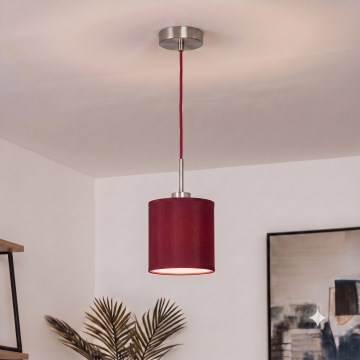 Brilagi - LED Lustr na lanku NUBILA 1xE27/60W/230V pr. 14 cm pompejská červená