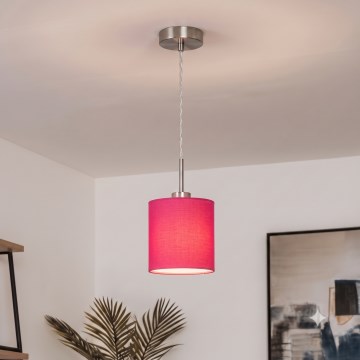 Brilagi - LED Lustr na lanku NUBILA 1xE27/60W/230V pr. 14 cm růžová