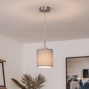 Brilagi - LED Lustr na lanku NUBILA 1xE27/60W/230V pr. 14 cm šedá