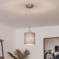 Brilagi - LED Lustr na lanku NUBILA 1xE27/60W/230V pr. 14 cm světle šedá