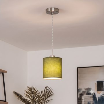 Brilagi - LED Lustr na lanku NUBILA 1xE27/60W/230V pr. 14 cm zelená