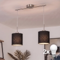 Brilagi - LED Lustr na lanku NUBILA 2xE27/60W/230V černá