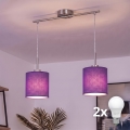 Brilagi - LED Lustr na lanku NUBILA 2xE27/60W/230V fialová
