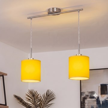 Brilagi - LED Lustr na lanku NUBILA 2xE27/60W/230V žlutá