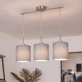 Brilagi - LED Lustr na lanku NUBILA 3xE27/60W/230V světle šedá