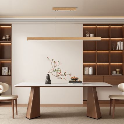 Brilagi - LED Lustr na lanku OAK LED/30W/230V 3000/4500/6000K dub