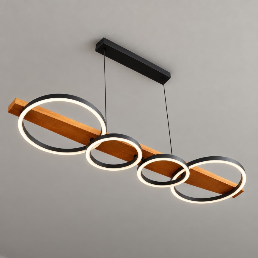 BRILAGI - LED Lustr na lanku PLANK LED/35W/230V 4000K 30x100 cm dřevo