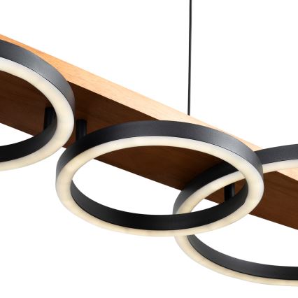 BRILAGI - LED Lustr na lanku PLANK LED/35W/230V 4000K 30x100 cm dřevo
