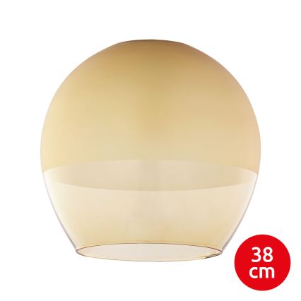 BRILAGI - LED Lustr na lanku RETRO GLASS 1xE27/60W/230V matný chrom/kouřová béžová