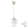 Brilagi - LED Lustr na lanku RETRO GLASS 1xE27/60W/230V pr. 14 cm béžová/bílá