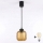 Brilagi - LED Lustr na lanku RETRO GLASS 1xE27/60W/230V pr. 14 cm černá/kouřová hnědá