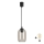 Brilagi - LED Lustr na lanku RETRO GLASS 1xE27/60W/230V pr. 14 cm černá/kouřová šedá