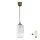 Brilagi - LED Lustr na lanku RETRO GLASS 1xE27/60W/230V pr. 14 cm hnědá/bílá