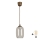 Brilagi - LED Lustr na lanku RETRO GLASS 1xE27/60W/230V pr. 14 cm hnědá/kouřová šedá