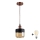 Brilagi - LED Lustr na lanku RETRO GLASS 1xE27/60W/230V pr. 14 cm měděná/kouřová béžová/černá