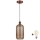 Brilagi - LED Lustr na lanku RETRO GLASS 1xE27/60W/230V pr. 14 cm měděná/kouřová hnědá
