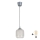 Brilagi - LED Lustr na lanku RETRO GLASS 1xE27/60W/230V pr. 14 cm stříbrná/bílá