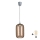 Brilagi - LED Lustr na lanku RETRO GLASS 1xE27/60W/230V pr. 14 cm stříbrná/kouřová hnědá