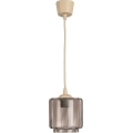 Brilagi - LED Lustr na lanku RETRO GLASS 1xE27/60W/230V pr. 15 cm béžová/kouřová béžová