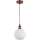 Brilagi - LED Lustr na lanku RETRO GLASS 1xE27/60W/230V pr. 15 cm bílá